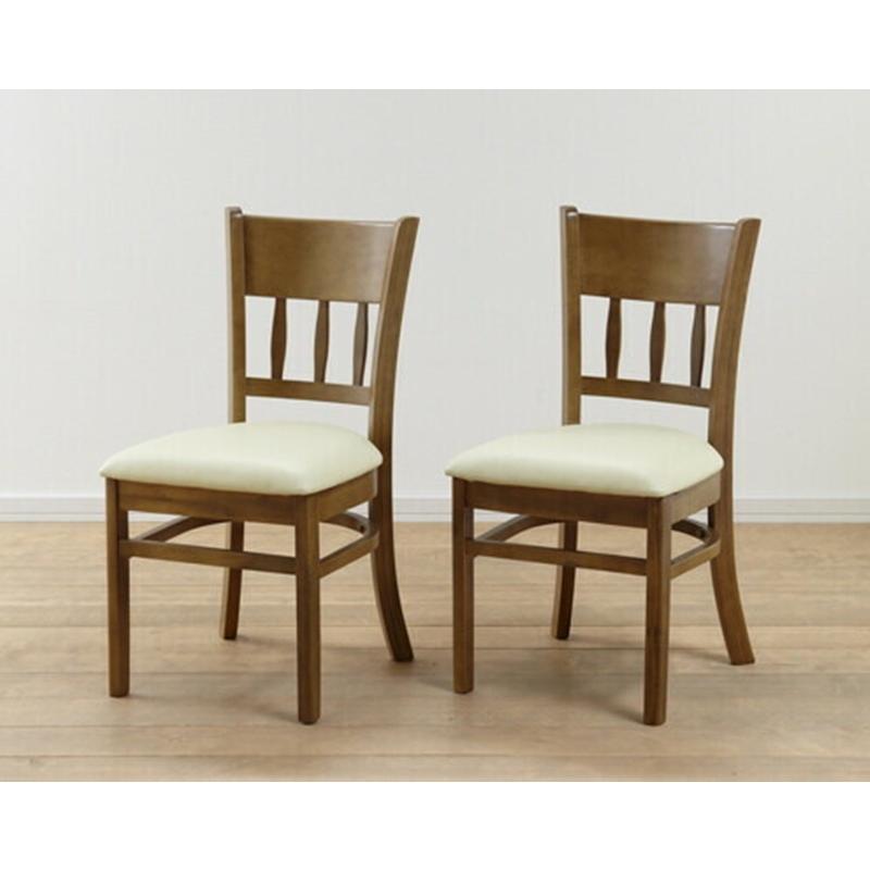 ダイニングチェアー 2脚組 マーチ ライトブラウン 完成品 木製 高級感 おしゃれ アンティーク 食卓チェアー いす 椅子 ダイニングチェア