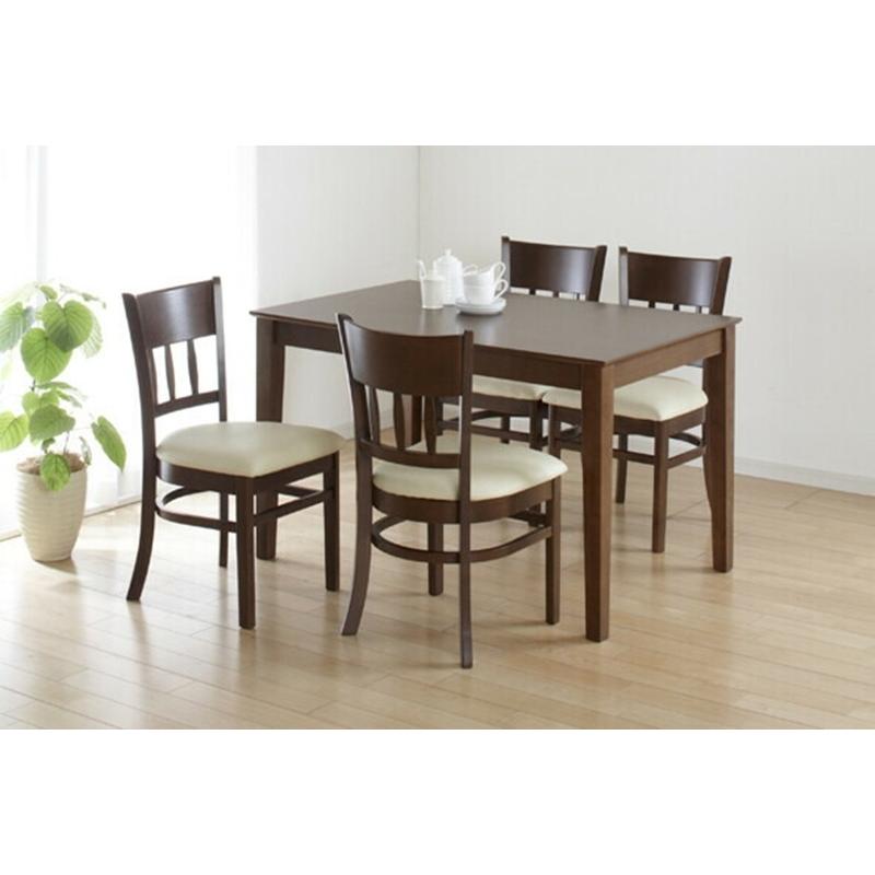 ダイニング マーチ5点セット ニューブラウン ダイニングセット 食卓テーブルセット ダイニングチェアー 食卓チェアー いす 椅子 ダイニングチェア 4人掛け 4人用 | 