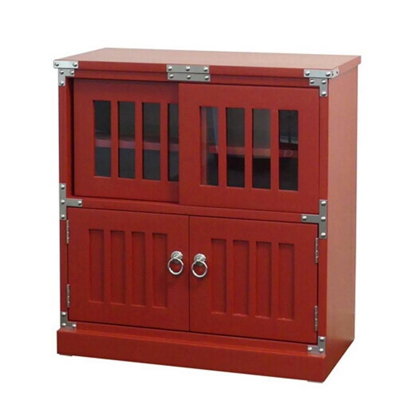 朱雀 水屋 完成品 キャビネット 和モダン アンティーク おしゃれ 和室 民芸調デザイン 箪笥 民芸家具 リビング 収納棚 小物収納 水屋箪笥 | 