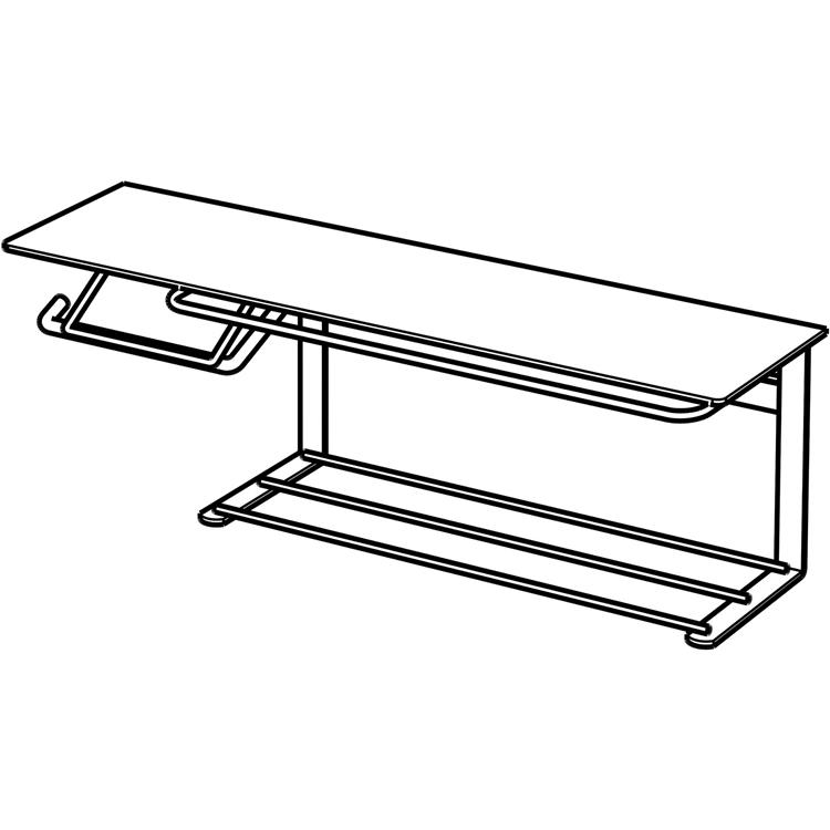 アイアン式トイレットペーパーホルダー ストックTYPE  トイレットペーパー置き 壁掛け ヴィンテージ 収納付き 棚付き タオル掛け |  | 09