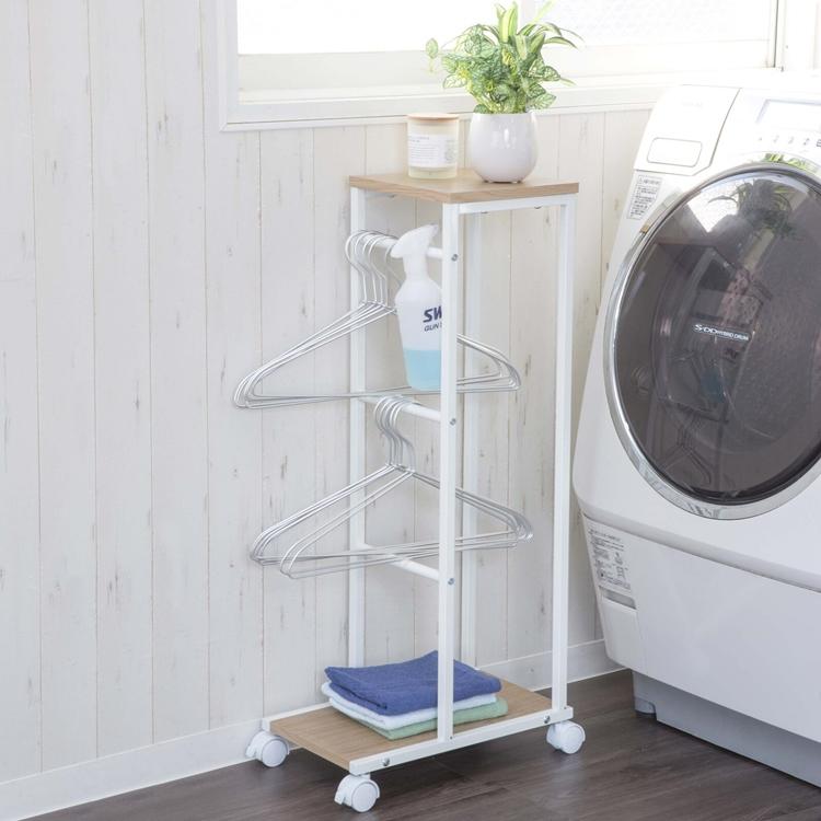 ハンガー収納ラック ハンガーをまとめてきれいに収納 省スペース ストレージ スリム コンパクト |  | 08