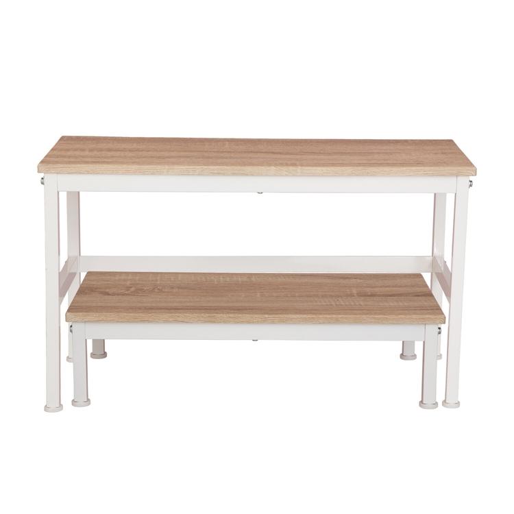 玄関ベンチ＆踏み台セット 腰掛け 玄関収納 シューズラック 椅子 ステップ リビング キッチン おしゃれ |  | 08