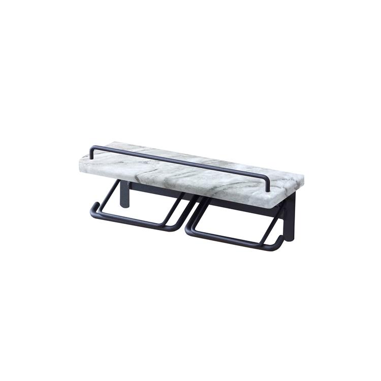 トイレットペーパーホルダー大理石タイプ ダブルタイプ トイレットペーパー 壁掛け ヴィンテージ 棚付き |  | 06