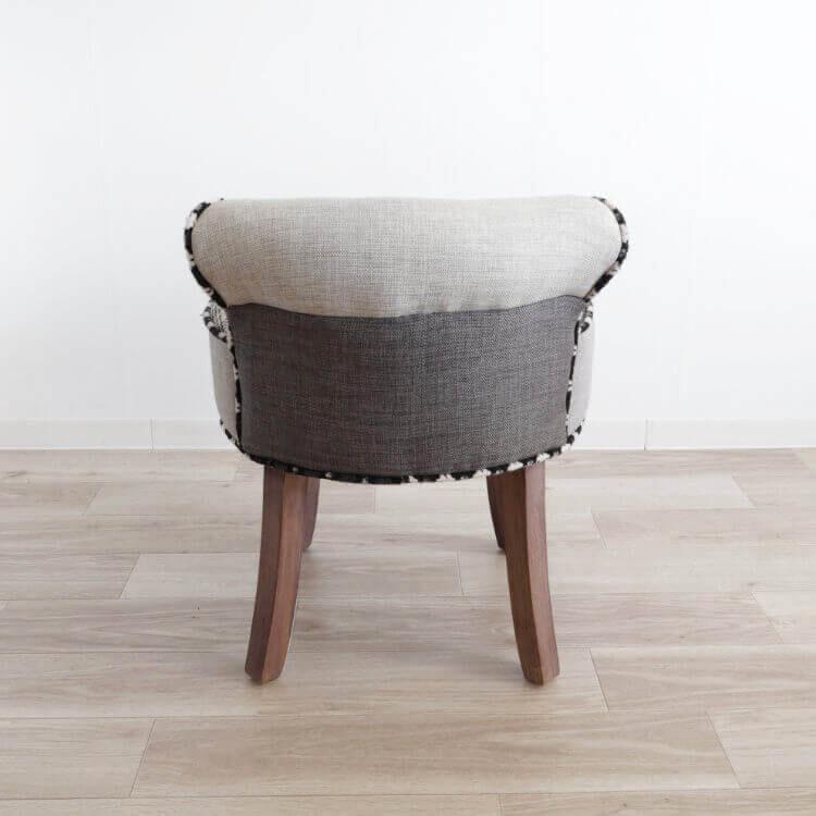 パッチワークデザインチェアー ライトグレー コンパクト パッチワーク カフェチェア 椅子 イス チェアー 書斎 ダイニングチェアー シンプル 北欧 高級感 |  | 02