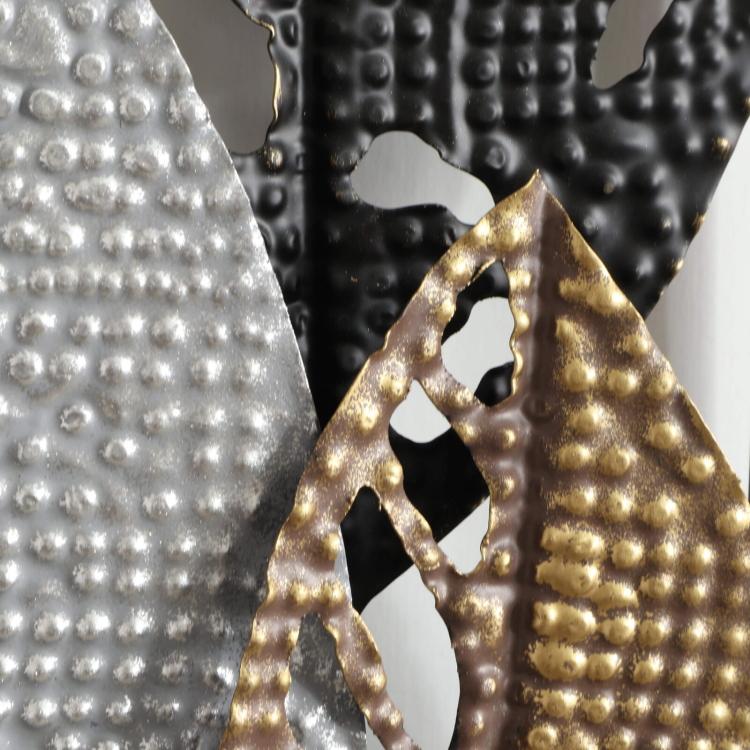 ウォールアートパネル 壁掛け 壁飾り 3カラーリーフ ウォールデコレーション アイアン インテリア おしゃれ モダン オブジェ アンティーク エレガント |  | 04