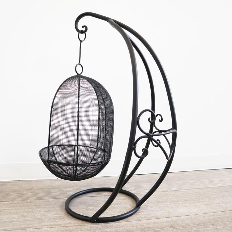 インテリア、エクステリア兼用 ハンギングプランターL ブラック 鉢カバー インテリア エレガント ガーデニング お花 観葉植物 おしゃれ |  | 03