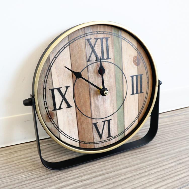 カントリー 置時計 アンティーク おしゃれ 置き時計 寝室 北欧、ナチュラル、カントリー調 |  | 03