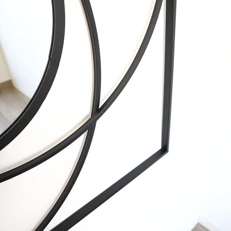 モダンテイスト アイアンウォールデコミラー 鏡 壁飾り 壁掛け 玄関 リビング アンティーク レトロ モダン |  | 04