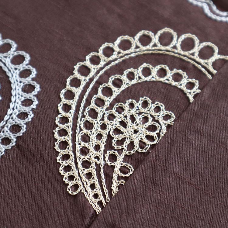 裏地付き高級感あり テーブルランナー コーヒー ブラウン おしゃれ エレガント 高級感 |  | 02