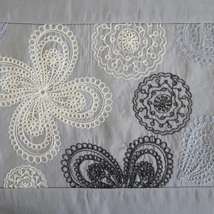 裏地付き高級感あり テーブルランナー グレイ おしゃれ エレガント 高級感 |  | 04