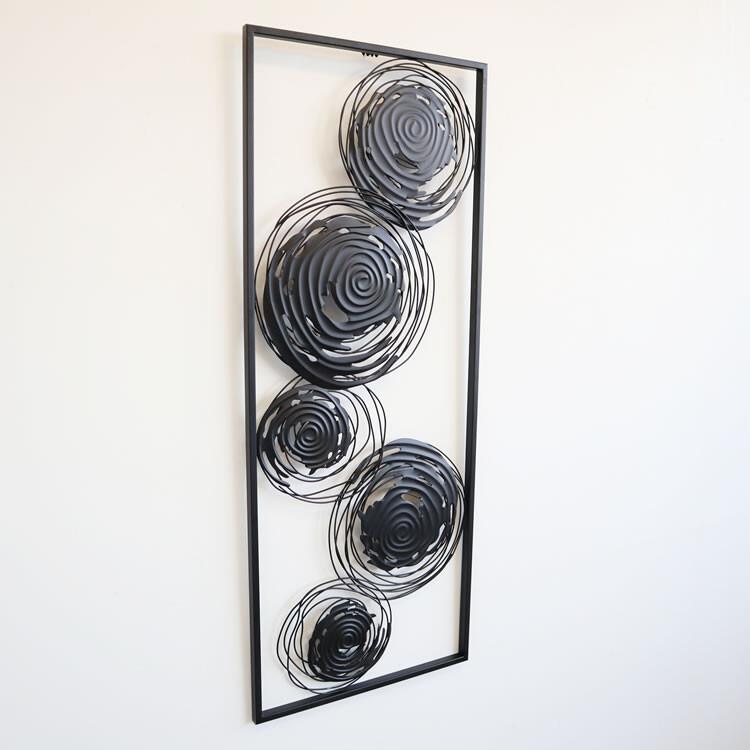 ウォールアートパネル 壁掛け 壁飾り ブラックサークル ウォールデコレーション アイアン インテリア おしゃれ モダン オブジェ アンティーク エレガント |  | 01