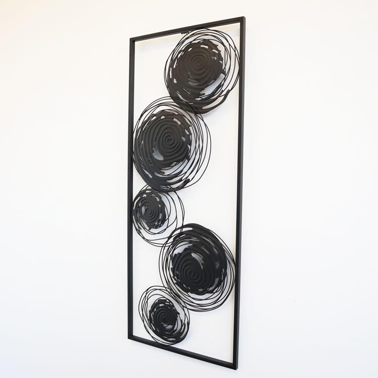 ウォールアートパネル 壁掛け 壁飾り ブラックサークル ウォールデコレーション アイアン インテリア おしゃれ モダン オブジェ アンティーク エレガント |  | 02