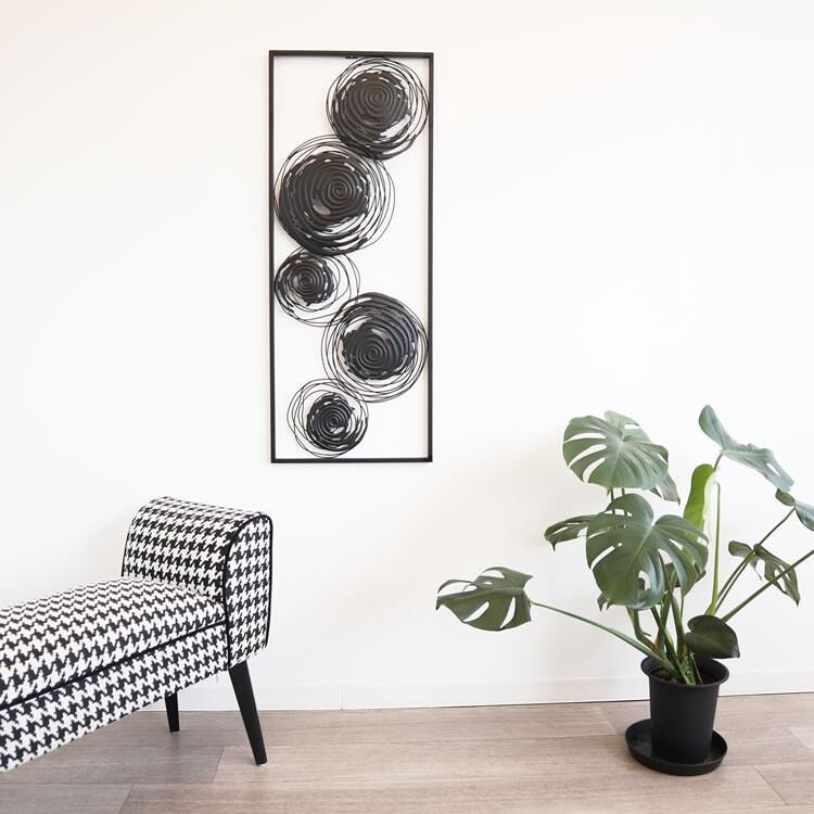 ウォールアートパネル 壁掛け 壁飾り ブラックサークル ウォールデコレーション アイアン インテリア おしゃれ モダン オブジェ アンティーク エレガント |  | 07