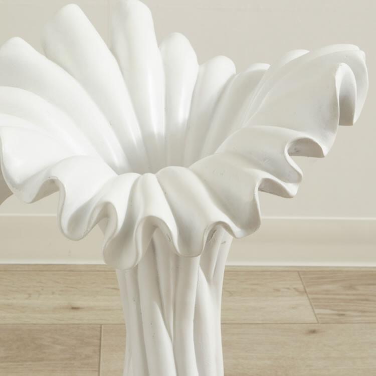 個性的で上品なデザイン フラワーベース 花瓶 ホワイト おしゃれ  かわいい 可愛い インテリア 生花 ドライフラワー 花器 オブジェ アンティーク |  | 03