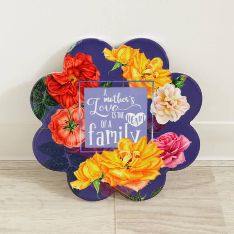 鍋敷き パープル おしゃれ カフェ 陶器 鍋しき かわいい なべしき 鉢置き台花瓶置き フラワースタンド プランタースタンド オブジェ 置き物 | 