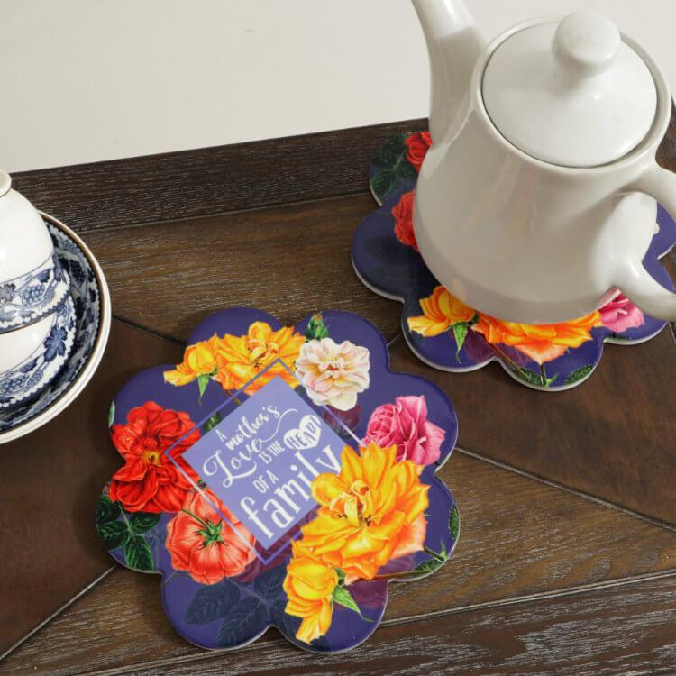 鍋敷き パープル おしゃれ カフェ 陶器 鍋しき かわいい なべしき 鉢置き台花瓶置き フラワースタンド プランタースタンド オブジェ 置き物 |  | 09