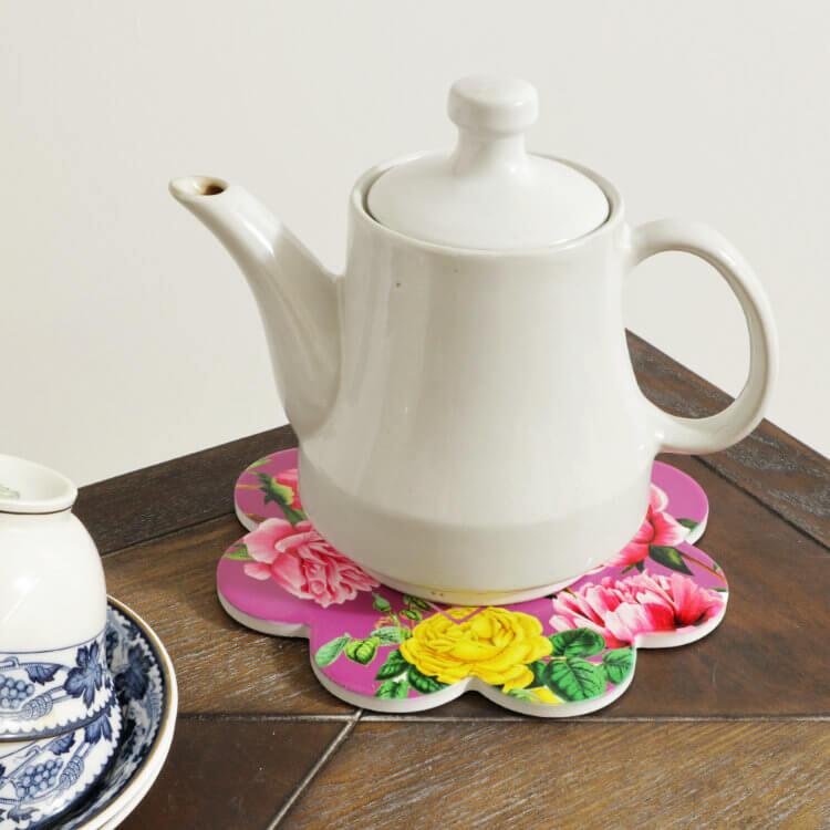 鍋敷き ライトパープル おしゃれ カフェ 陶器 鍋しき かわいい なべしき 鉢置き台花瓶置き フラワースタンド プランタースタンド オブジェ 置き物 |  | 08