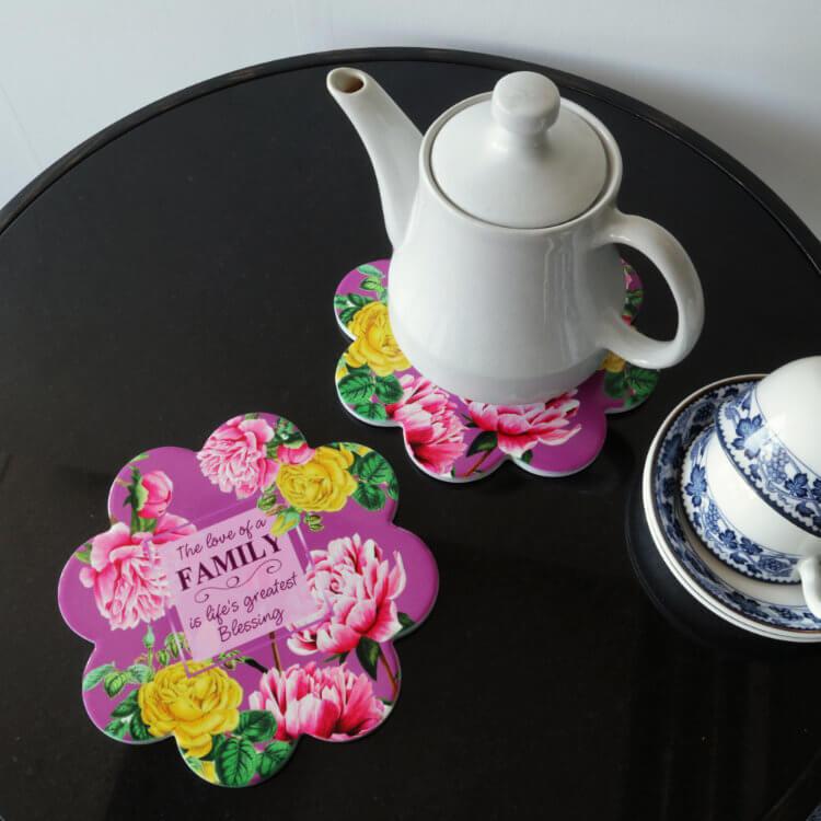 鍋敷き ライトパープル おしゃれ カフェ 陶器 鍋しき かわいい なべしき 鉢置き台花瓶置き フラワースタンド プランタースタンド オブジェ 置き物 |  | 09