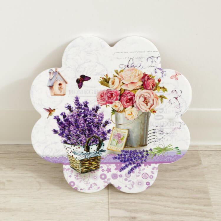 鍋敷き ホワイト おしゃれ カフェ 陶器 鍋しき かわいい なべしき 鉢置き台花瓶置き フラワースタンド プランタースタンド オブジェ 置き物 | 