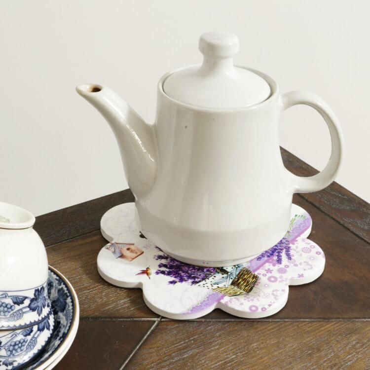 鍋敷き ホワイト おしゃれ カフェ 陶器 鍋しき かわいい なべしき 鉢置き台花瓶置き フラワースタンド プランタースタンド オブジェ 置き物 |  | 08