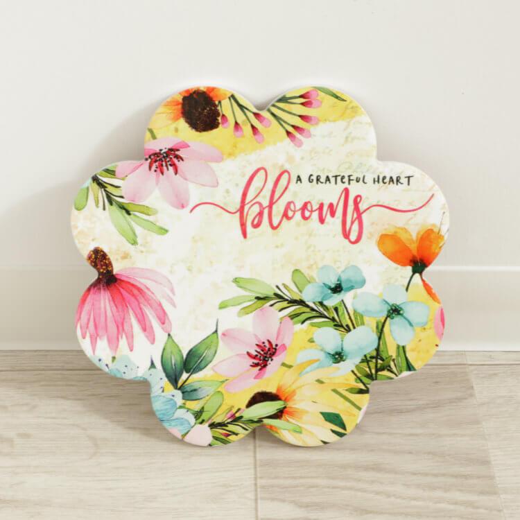 鍋敷き ライトイエロー おしゃれ カフェ 陶器 鍋しき かわいい なべしき 鉢置き台花瓶置き フラワースタンド プランタースタンド オブジェ 置き物 | 