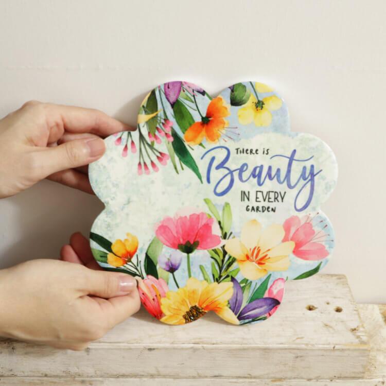 鍋敷き ライトブルー おしゃれ カフェ 陶器 鍋しき かわいい なべしき 鉢置き台花瓶置き フラワースタンド プランタースタンド オブジェ 置き物 |  | 07