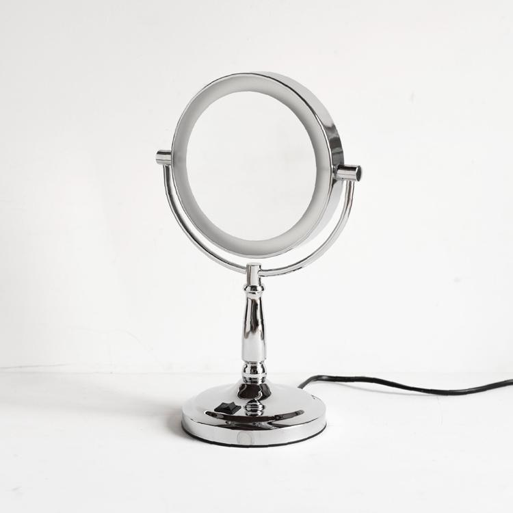 6点セット LEDライト付きミラー 両面化粧鏡 拡大鏡3倍 コンセント式 スタンドミラー 卓上 ルームミラー 鏡面 化粧鏡 メイクアップ 卓上鏡 |  | 01