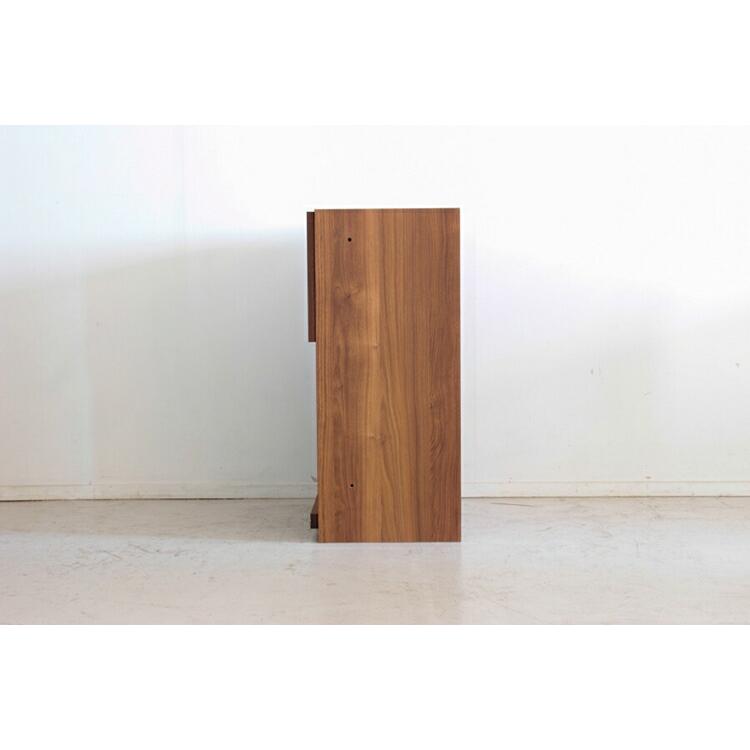 エフィーノ(エッフェル) 60ガラスオープン扉 キッチン収納 レンジボード レンジ台 リビング収納 無垢 木製 間仕切り |  | 03