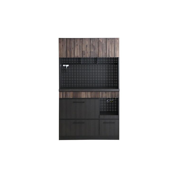 RESE(レセ) 105KB C (板扉上台・引出下台) キッチンボード 食器棚 無垢 木製 コンセント キッチン収納 レンジボード レンジ台 収納 | 