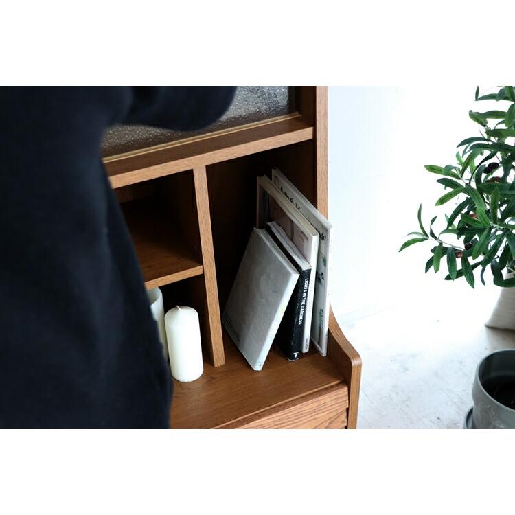 リガラ 80 キャビネット LBR 木製 おしゃれ 食器棚 キッチン リビング 収納 リビングボード モダン クラシック 収納棚 |  | 03