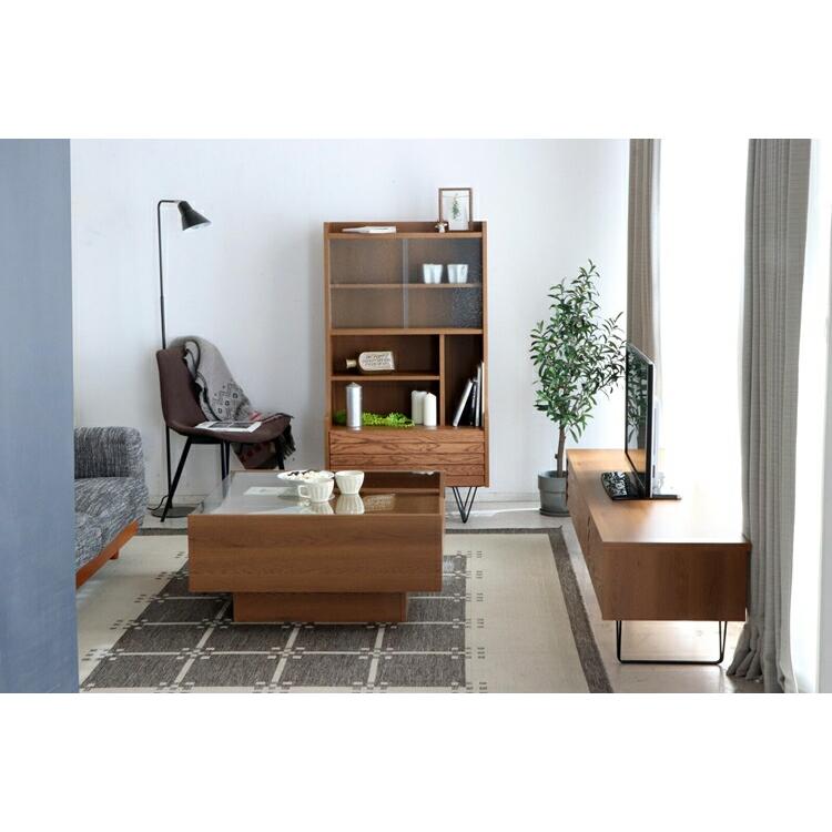 リガラ 80 キャビネット LBR 木製 おしゃれ 食器棚 キッチン リビング 収納 リビングボード モダン クラシック 収納棚 |  | 09