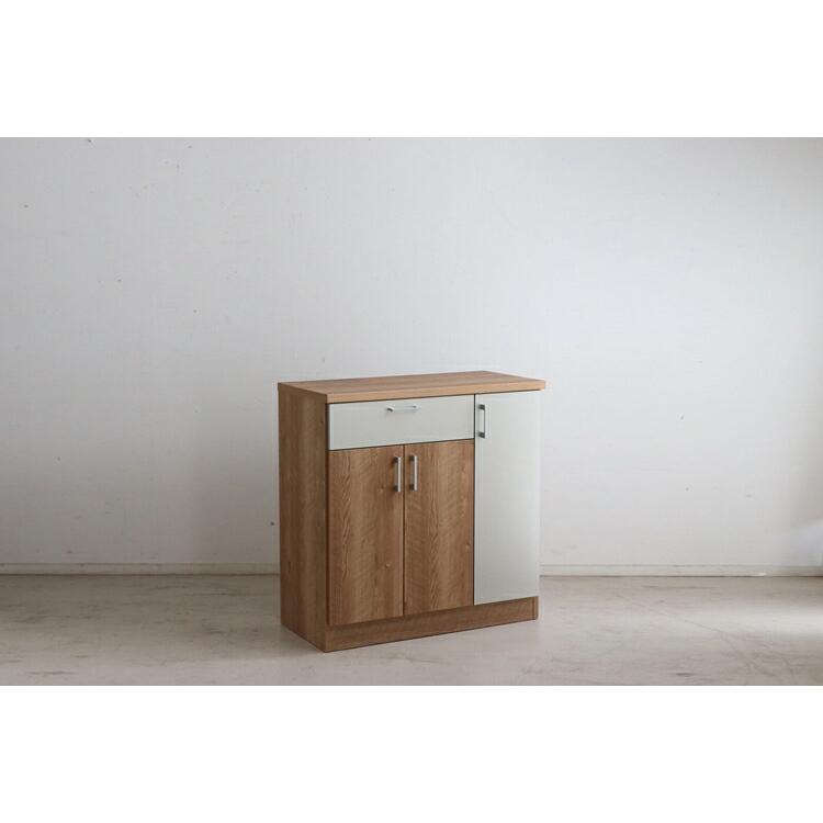 TMモデロ 90カウンター SNA キッチンカウンター レンジ台 レンジボード おしゃれ フルスライドレール 木製 コンパクト キッチン収納 レンジラック 食器棚 日本製 |  | 01