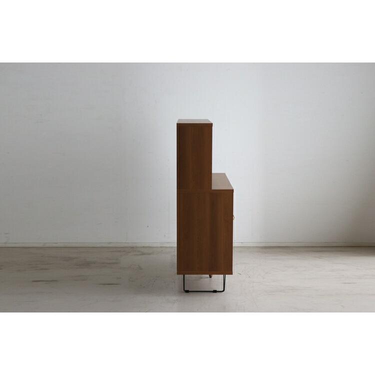 リガラ 105マルチキャビ LBR 木製 おしゃれ 食器棚  コンパクト キッチンボード キッチン 収納 レンジ台 レンジボード 日本製 オーク無垢 |  | 02