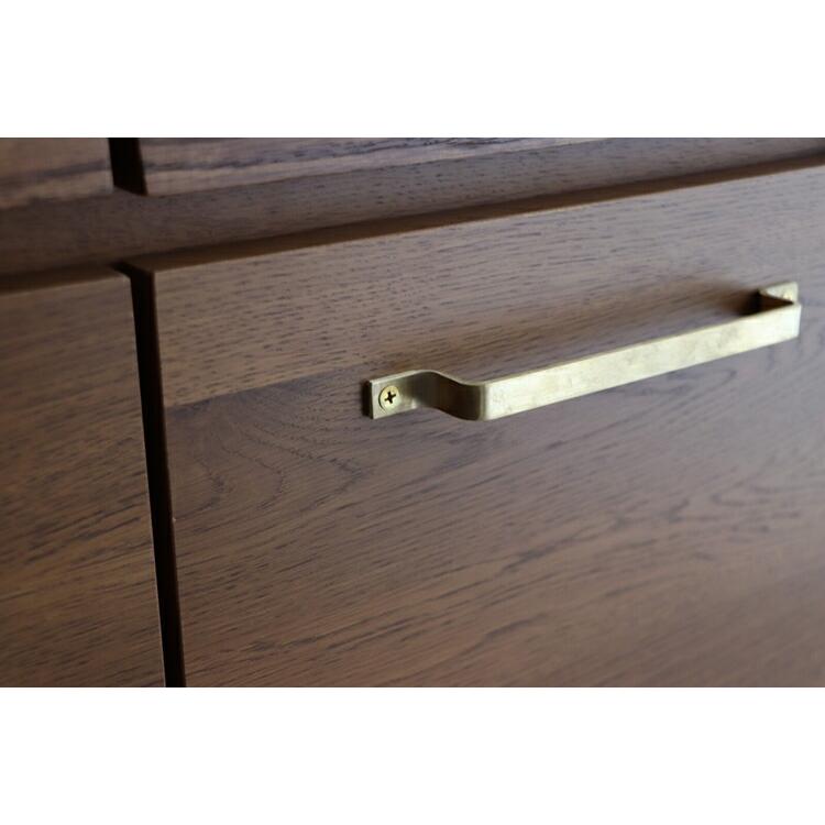 リガラ 105マルチキャビ LBR 木製 おしゃれ 食器棚  コンパクト キッチンボード キッチン 収納 レンジ台 レンジボード 日本製 オーク無垢 |  | 06