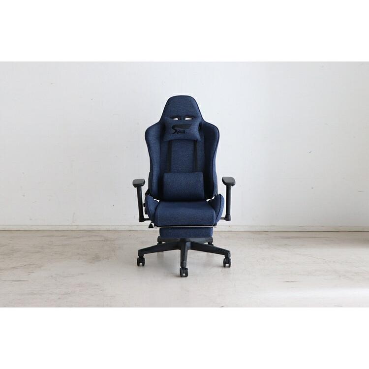 SeAGA-04 ゲーミングチェア BL 肘や座面の高さ調整 リクライニング ランバーサポート付き オフイスチェア パソコンチェア ワークチェアー キャスター |  | 02