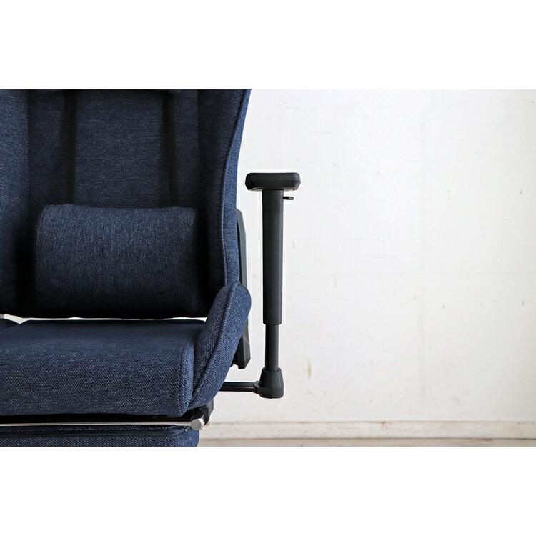 SeAGA-04 ゲーミングチェア BL 肘や座面の高さ調整 リクライニング ランバーサポート付き オフイスチェア パソコンチェア ワークチェアー キャスター |  | 07