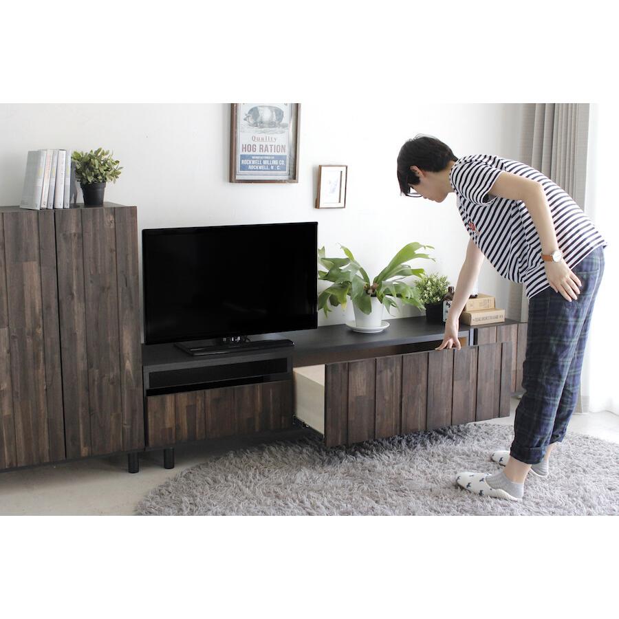 日本製 ローボード 幅180cm アカシア無垢 ヴィンテージ 木製 引き出し 収納 テレビボード リビングボード テレビ台 インダストリアル |  | 06