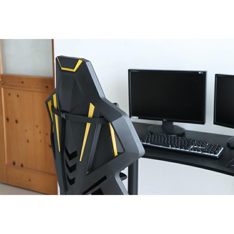 SeAGA-02 ゲーミングチェア イエロー 肘の高さと向きの調整 リクライニング 高昇降機能 オフイスチェア パソコンチェア ワークチェアー キャスター |  | 05