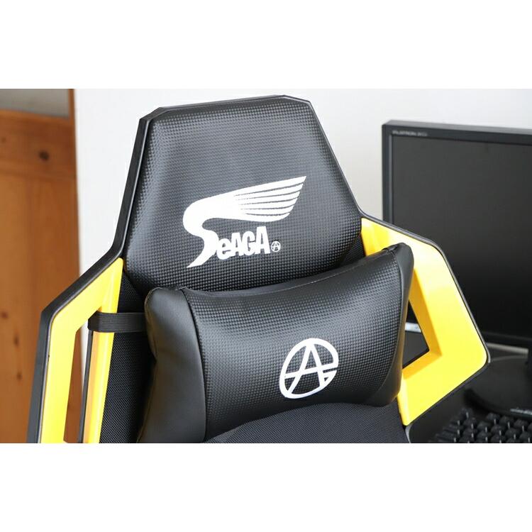 SeAGA-02 ゲーミングチェア イエロー 肘の高さと向きの調整 リクライニング 高昇降機能 オフイスチェア パソコンチェア ワークチェアー キャスター |  | 07