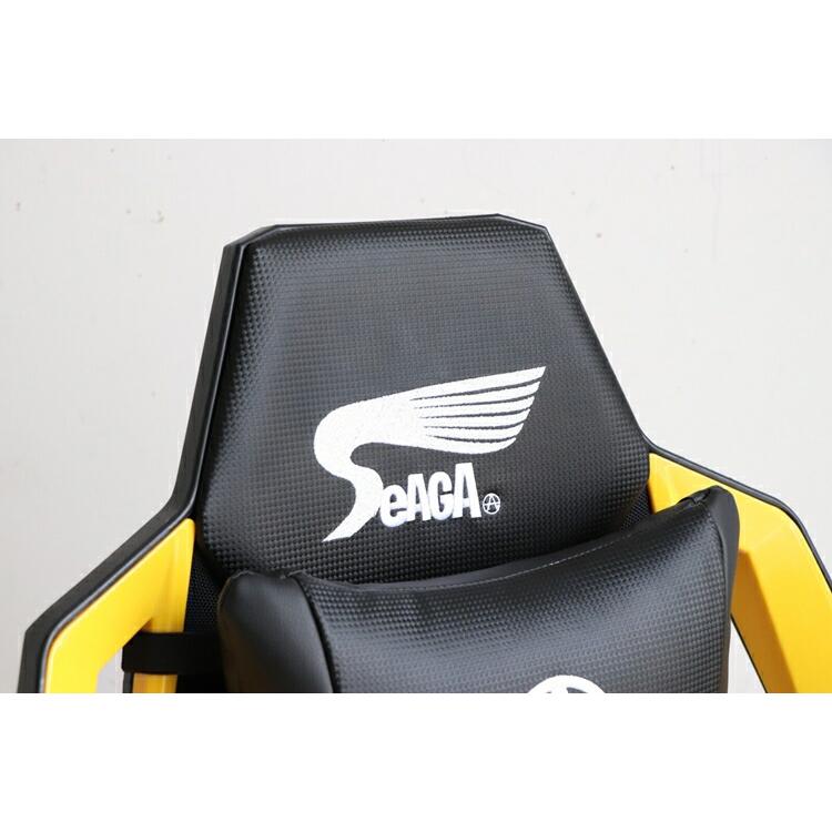 SeAGA-02 ゲーミングチェア イエロー 肘の高さと向きの調整 リクライニング 高昇降機能 オフイスチェア パソコンチェア ワークチェアー キャスター |  | 08