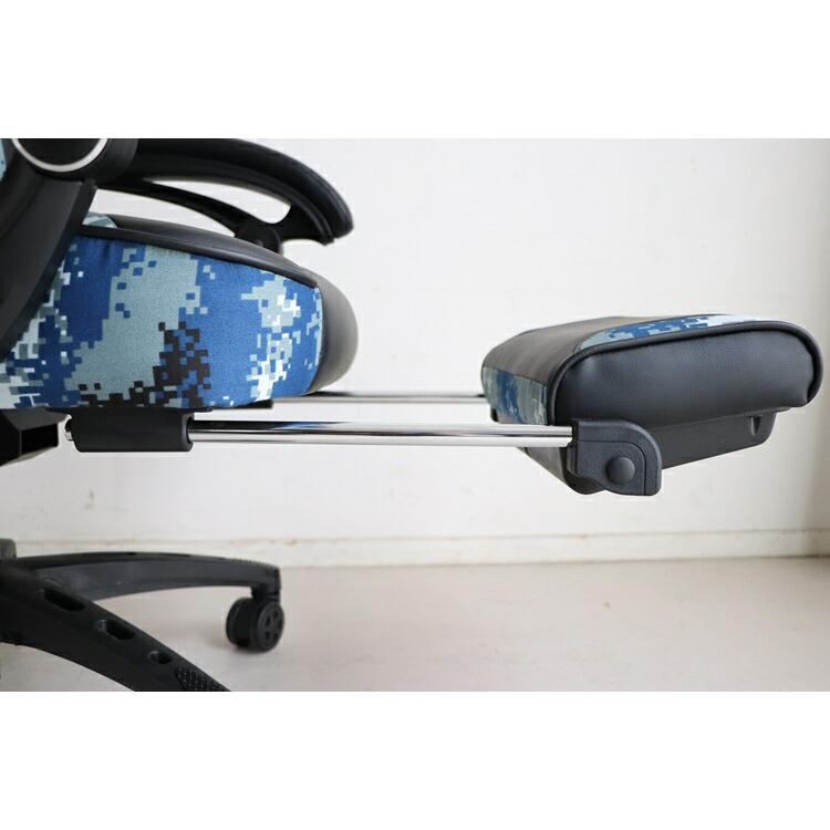 SeAGA-03 サバイバーオフィスチェア BL リクライニング フットレスト カモフラ柄 ゲーミングチェア パソコンチェア ワークチェアー キャスター |  | 03