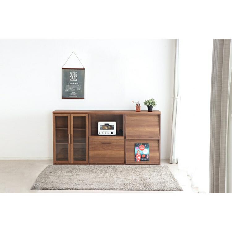 180キッチンカウンターエフィーノ 木製 おしゃれ キッチン収納 日本製 無垢 間仕切り レンジ台 テーブル | 