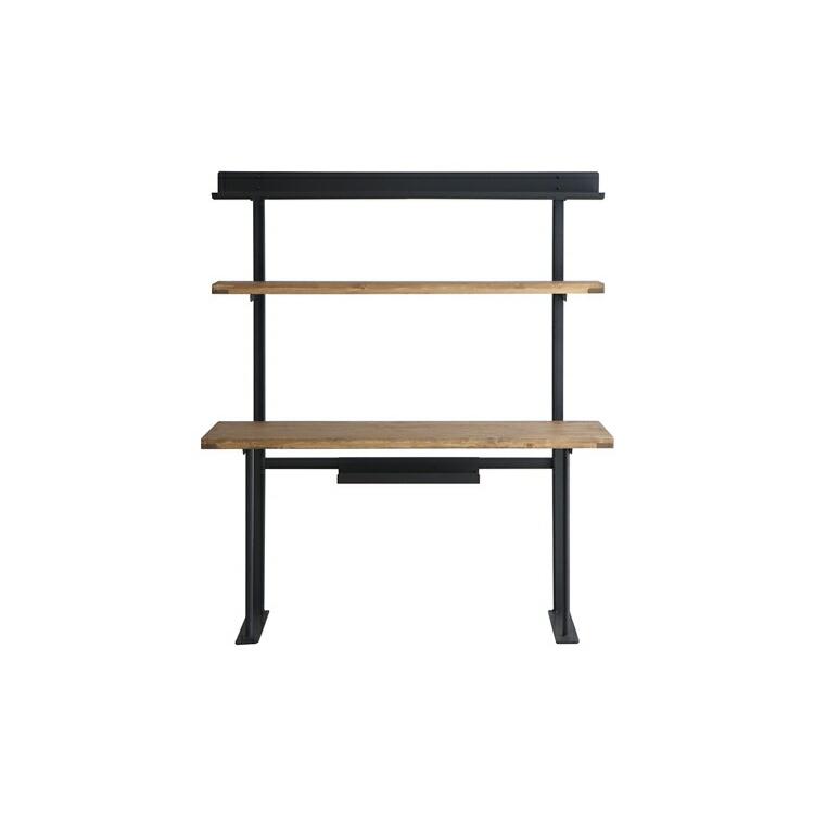 With family 140 desk デスク パソコンデスク 木製 ワークデスク 作業台 学習デスク 机 在宅 リモートワーク おしゃれ | 