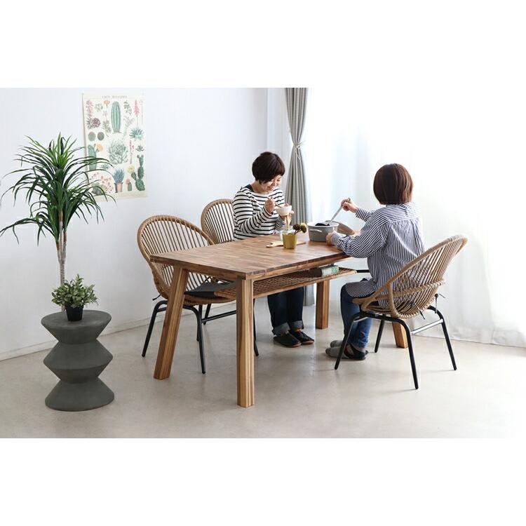 リゾネアシリーズ ダイニングテーブル 幅155  木製 おしゃれ 4人掛け 4人がけ シンプル スタイリッシュ 食卓テーブル 机 高級感 |  | 03