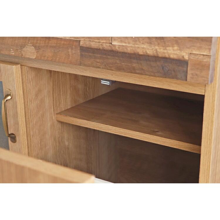 ヴィンテージカウンター 幅120cm キッチンカウンター 引き出し 収納 木製 レンジ台 作業台 ワークデスク おしゃれ キッチンラック キッチン収納 間仕切り |  | 02