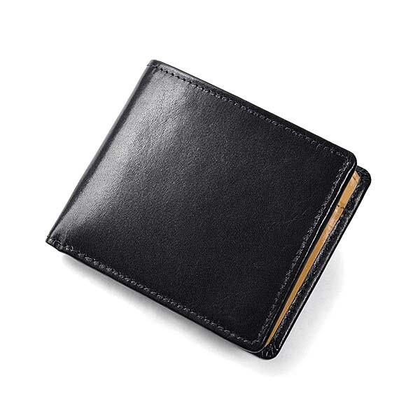 イタリアンレザー 二つ折り財布 札入れ中マチ付 牛革 メンズ 小銭入れ レザー 本革 薄い 二つ折り プレゼント ギフト スリム |  | 07