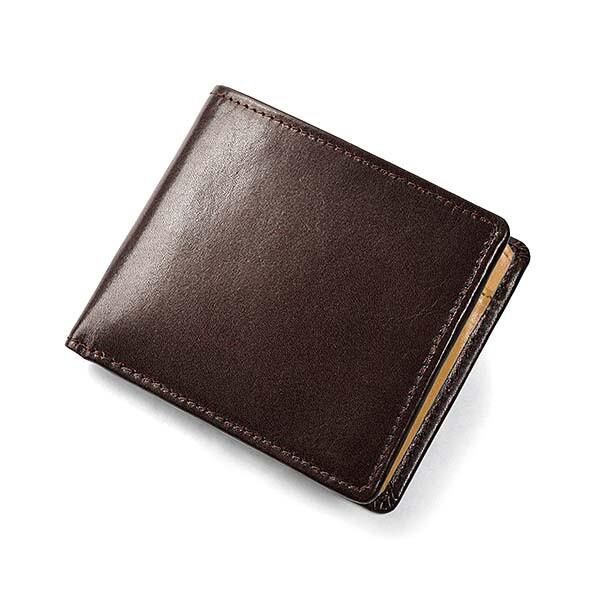 イタリアンレザー 二つ折り財布 札入れ中マチ付 牛革 メンズ 小銭入れ レザー 本革 薄い 二つ折り プレゼント ギフト スリム |  | 08