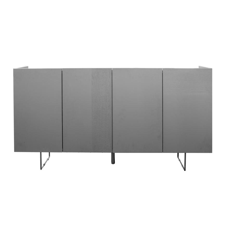 サイドボード キャビネット サイドラック サイドチェスト 木製 幅150 日本製 おしゃれ 北欧 モダン ヴィンテージ ブラック レトロ コンソール リビングラック | 