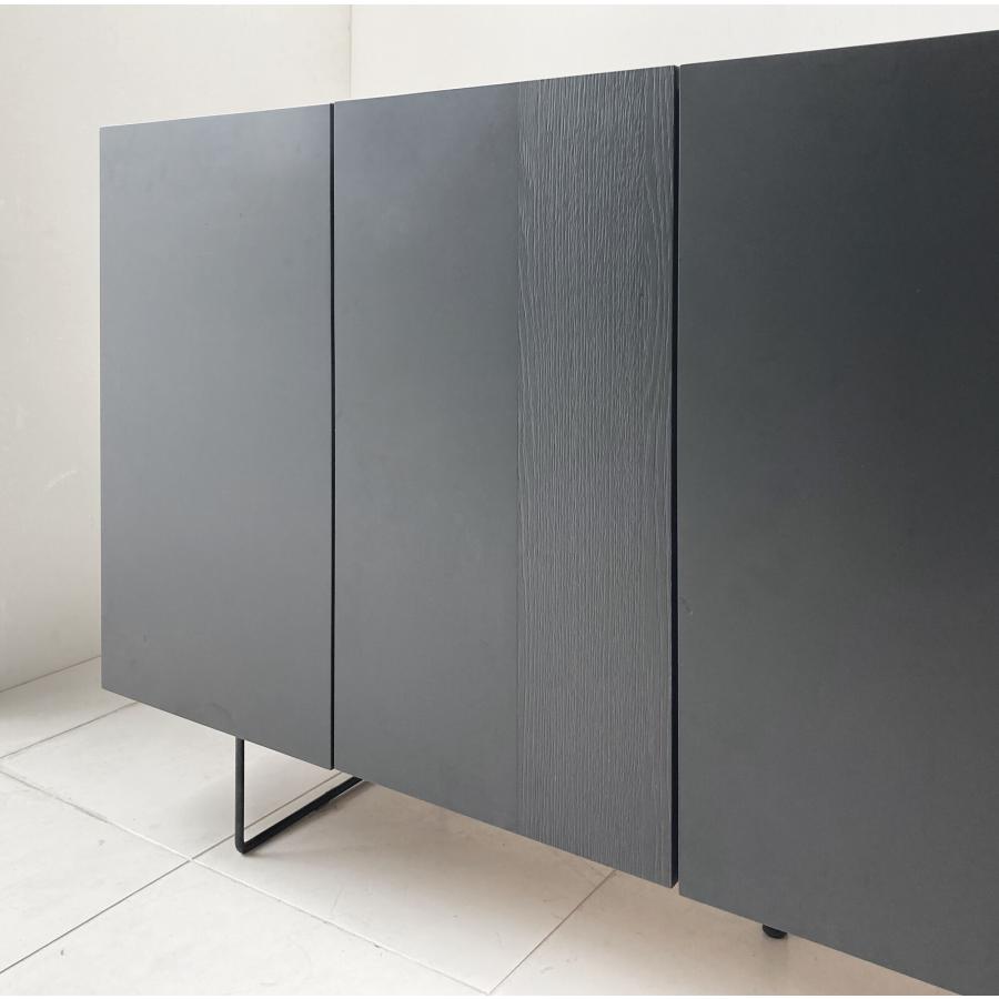 サイドボード キャビネット サイドラック サイドチェスト 木製 幅150 日本製 おしゃれ 北欧 モダン ヴィンテージ ブラック レトロ コンソール リビングラック |  | 05