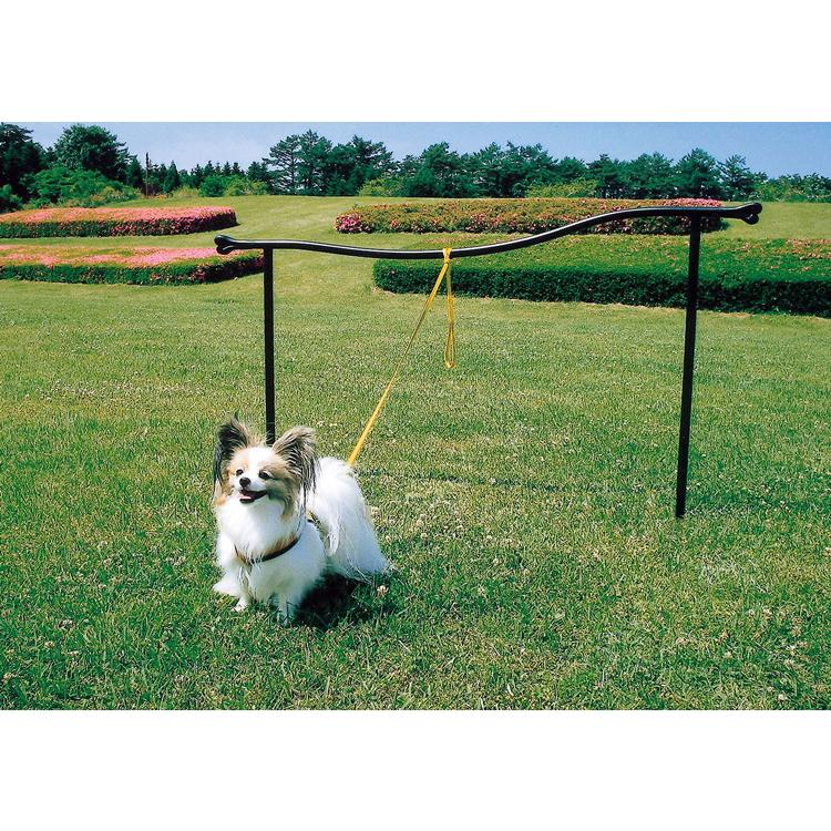 ドッグランポール ペット用品 犬用品 ドッグステイ エクステリア アイアン リード固定 | 